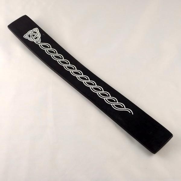 Triquetra Symbol on black wooden ash catcher