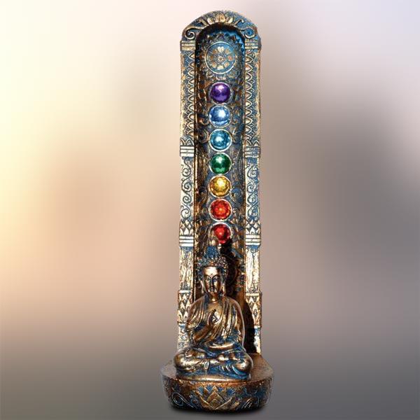 Buddha with 7 Chakras Incense Burner